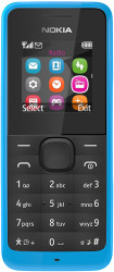 Мобильный телефон Nokia 105 (голубой) - фото