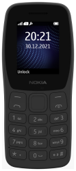 Мобильный телефон Nokia 105 (2022) Dual SIM TA-1416 (черный, без З/У) - фото