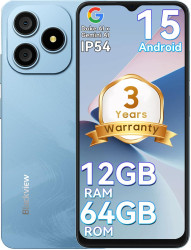 Смартфон Blackview Wave 9C 4GB/128GB (голубой) - фото